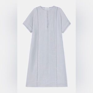 Lafayette 148 New York Soft Gray Midi Dress